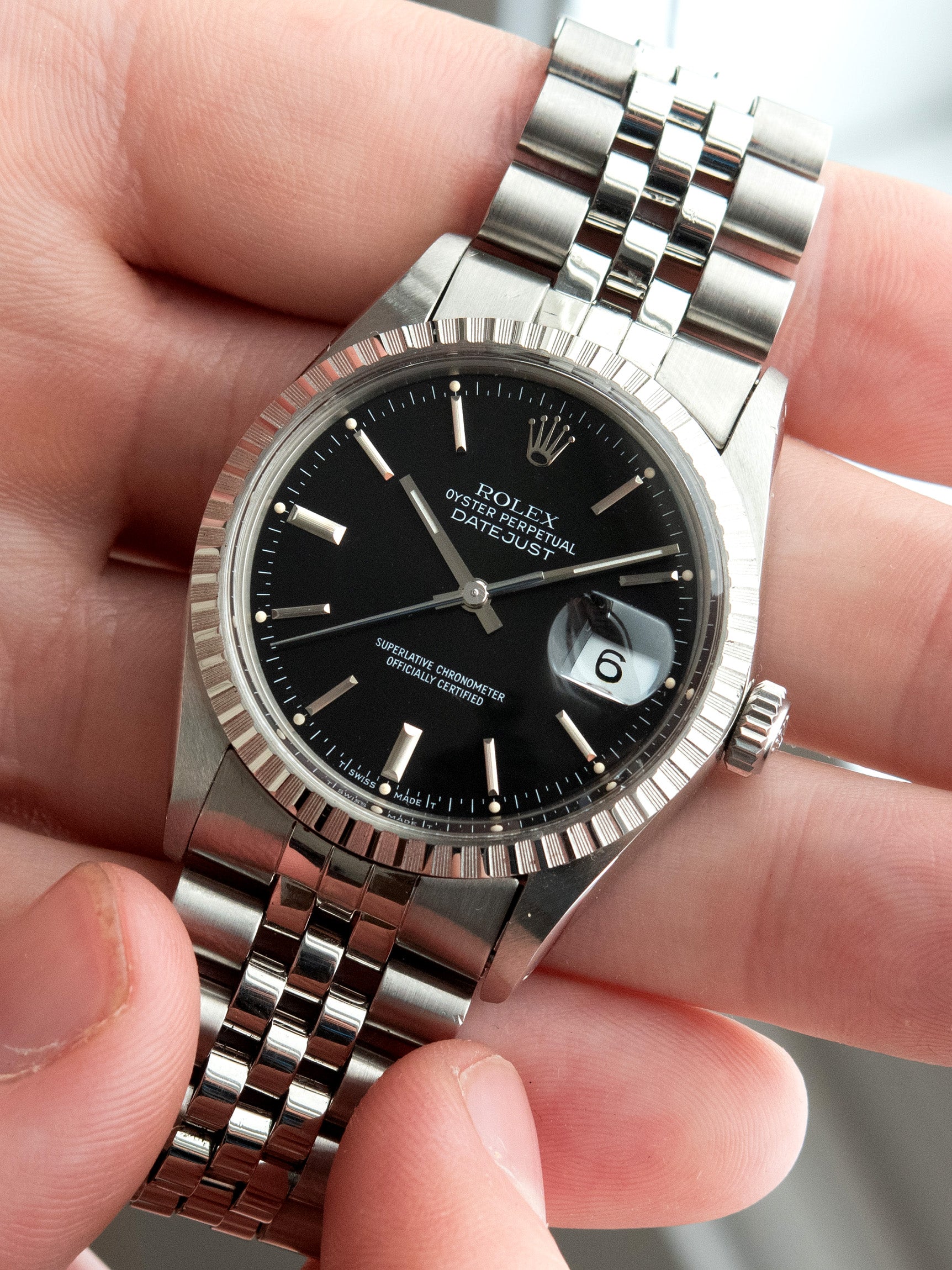 Rolex 16030 black outlet dial