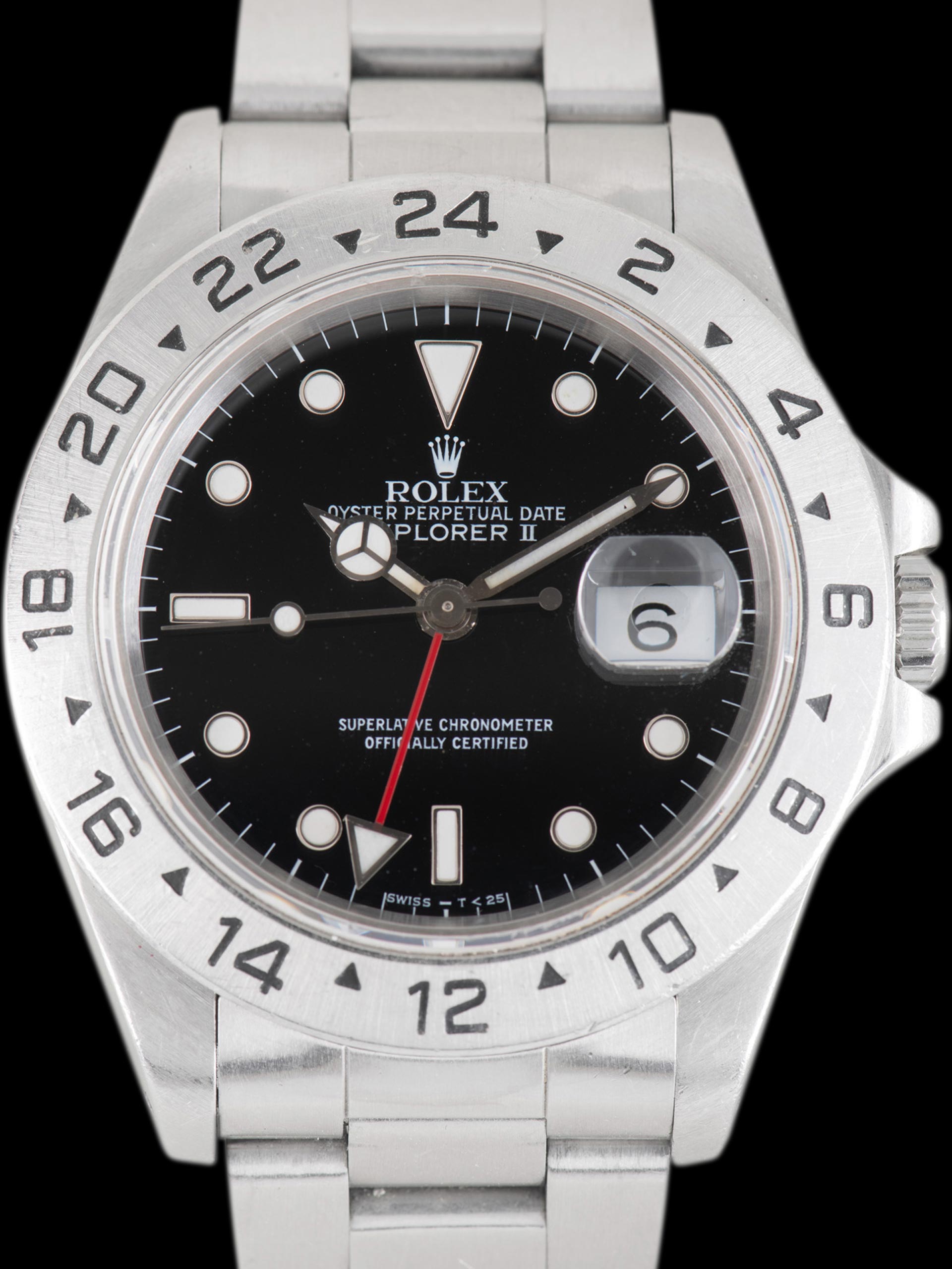 1990 Rolex Explorer II Ref. 16570 Black Dial W Papers