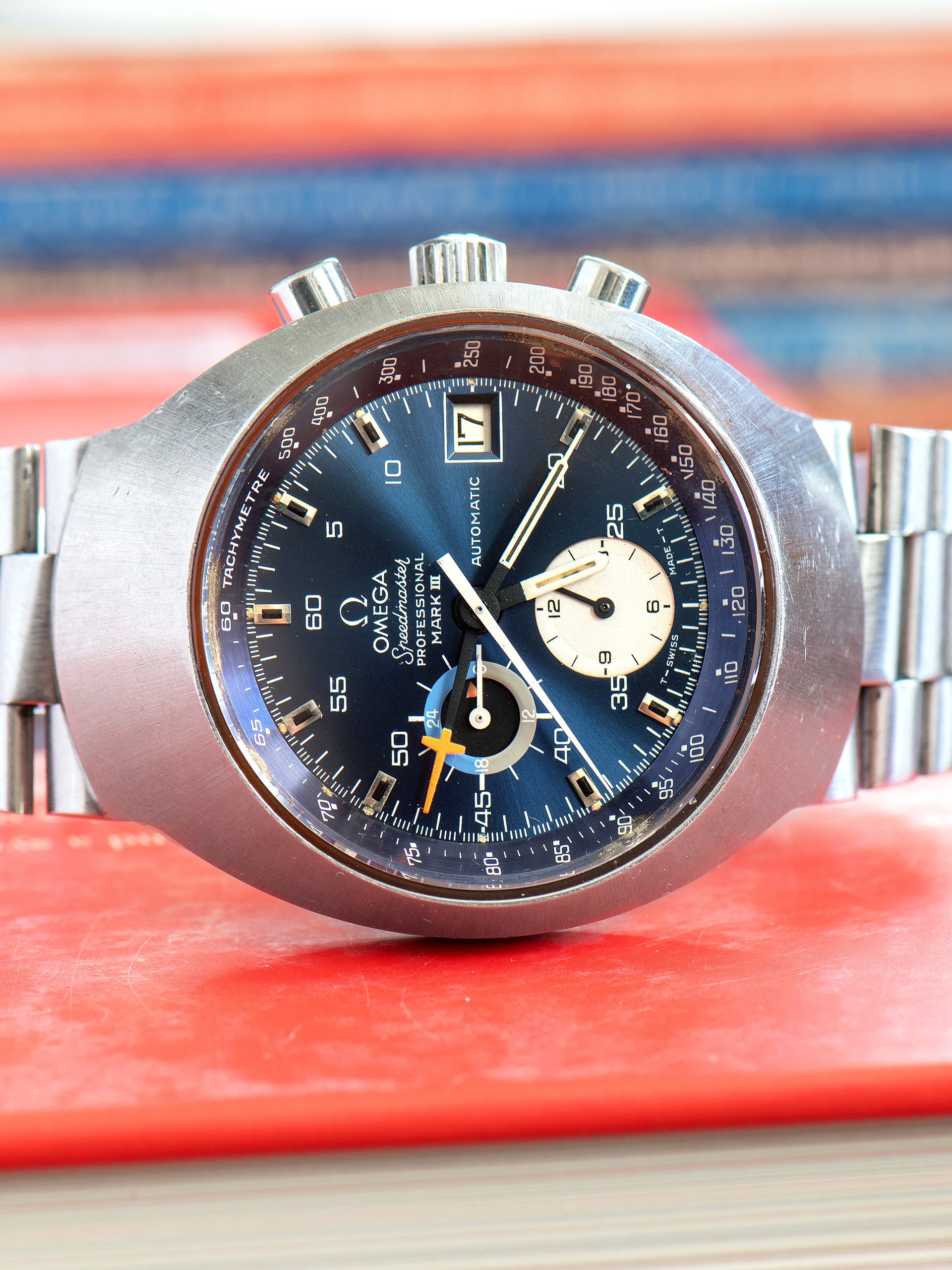 *Unpolished* 1972 Omega Speedmaster Automatic MARK III (Ref. 176.002) Blue  Dial