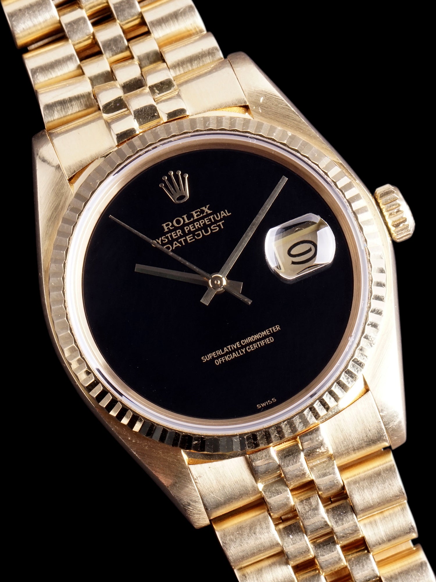 This outstanding 1987 Rolex Datejust Ref. 16058 Onyx is now