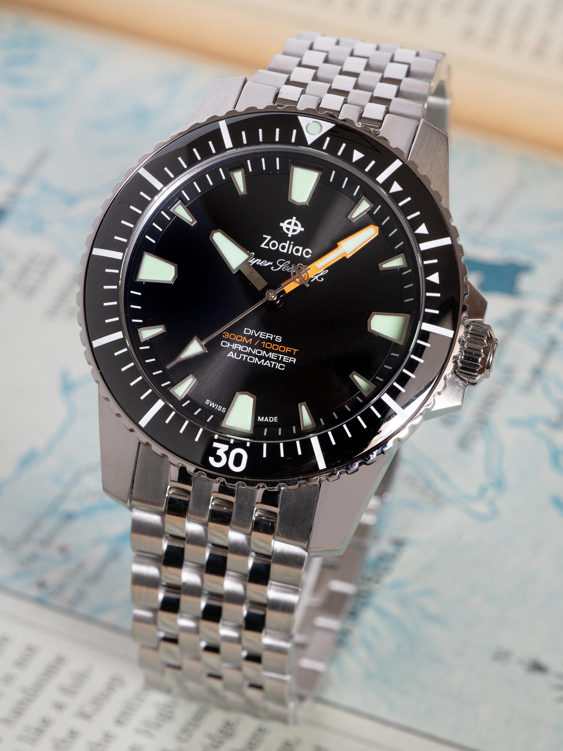 Super Sea Wolf Pro-Diver (Ref. ZO3552) Black