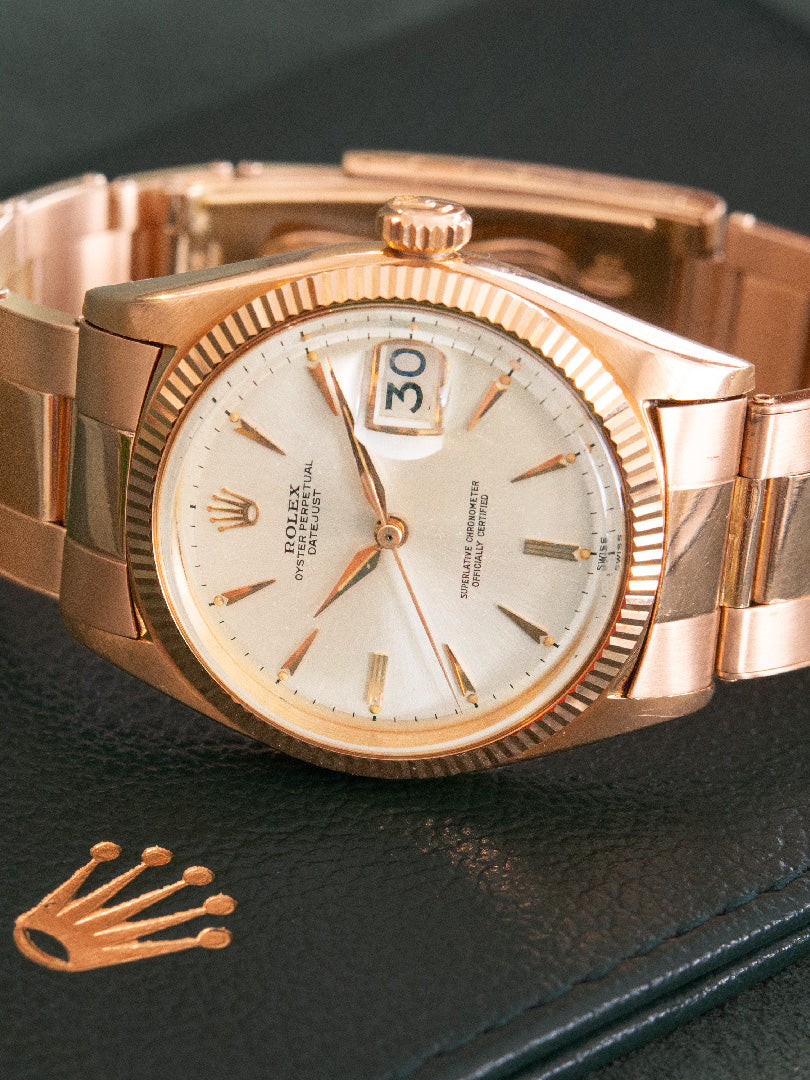Rolex Datejust 1601 “Pink on Pink” Rose Gold Case, Bracelet and Dial