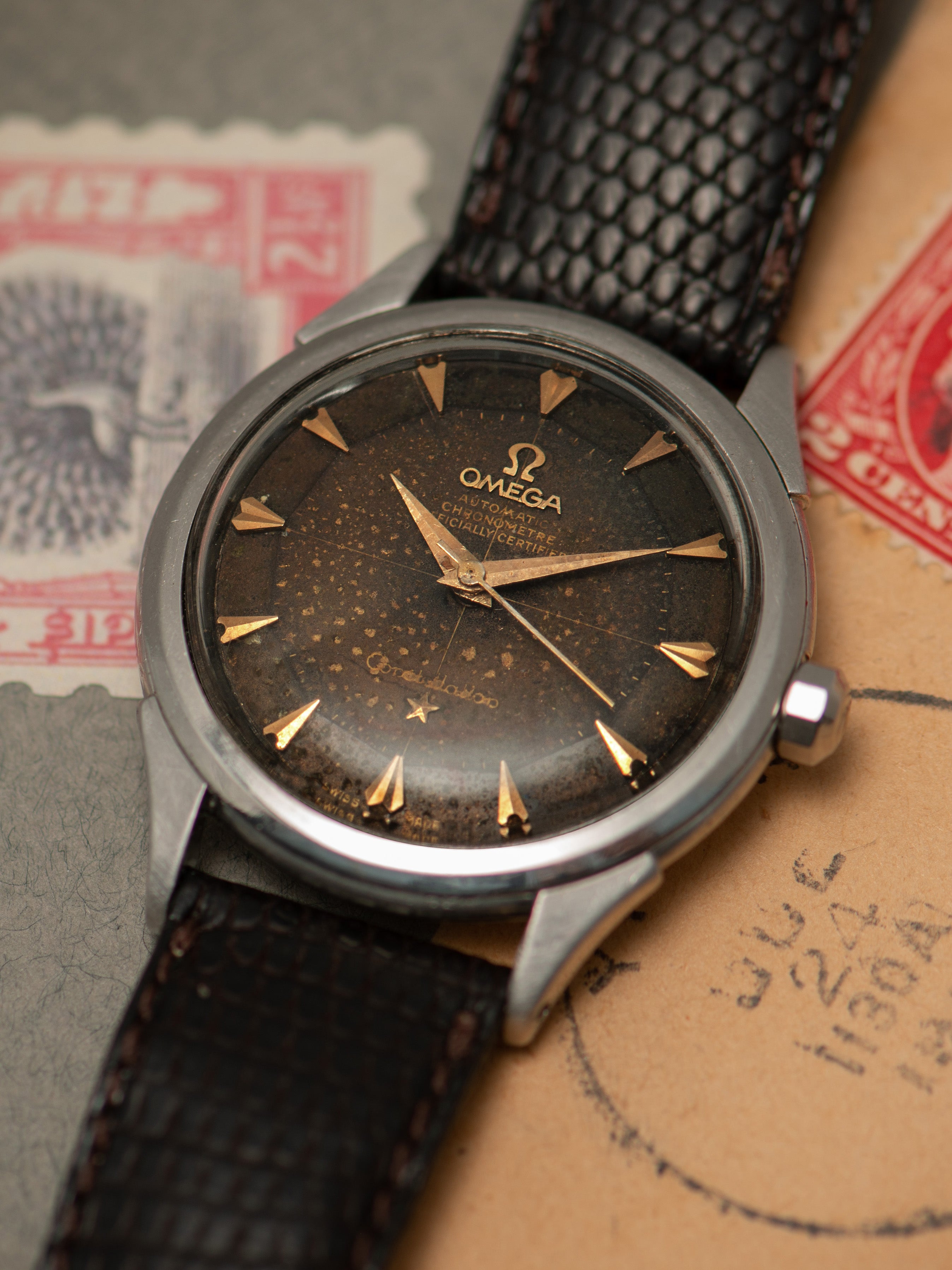 Tropical 1958 Omega Constellation (Ref. 2852 13SC) Pie-Pan Dial