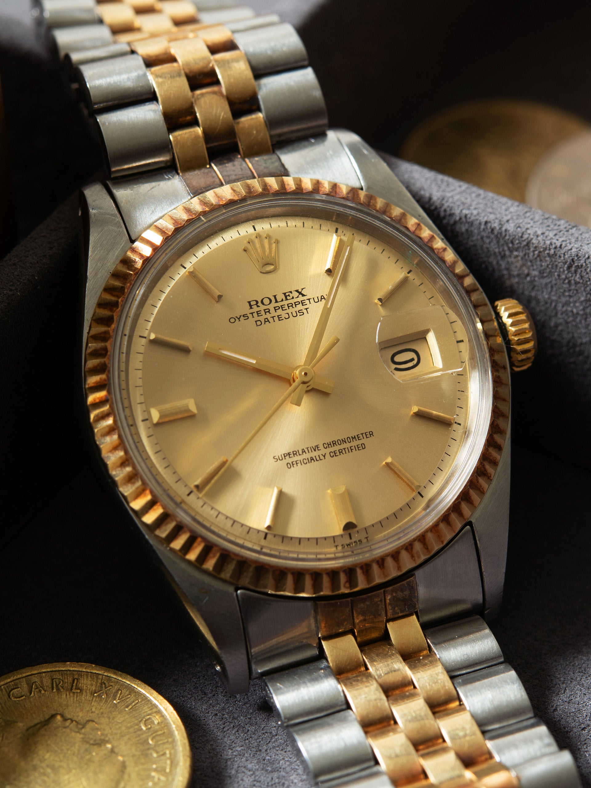 Unpolished* Two-Tone Datejust (Ref. 1601) Champagne