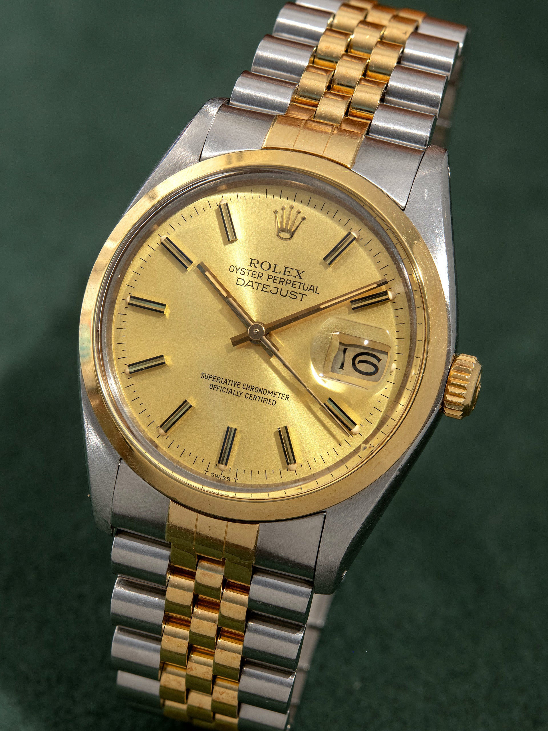 *Rare* 1984 Rolex Two-Tone Datejust (Ref. 16003) Champagne Dial W/ Pap