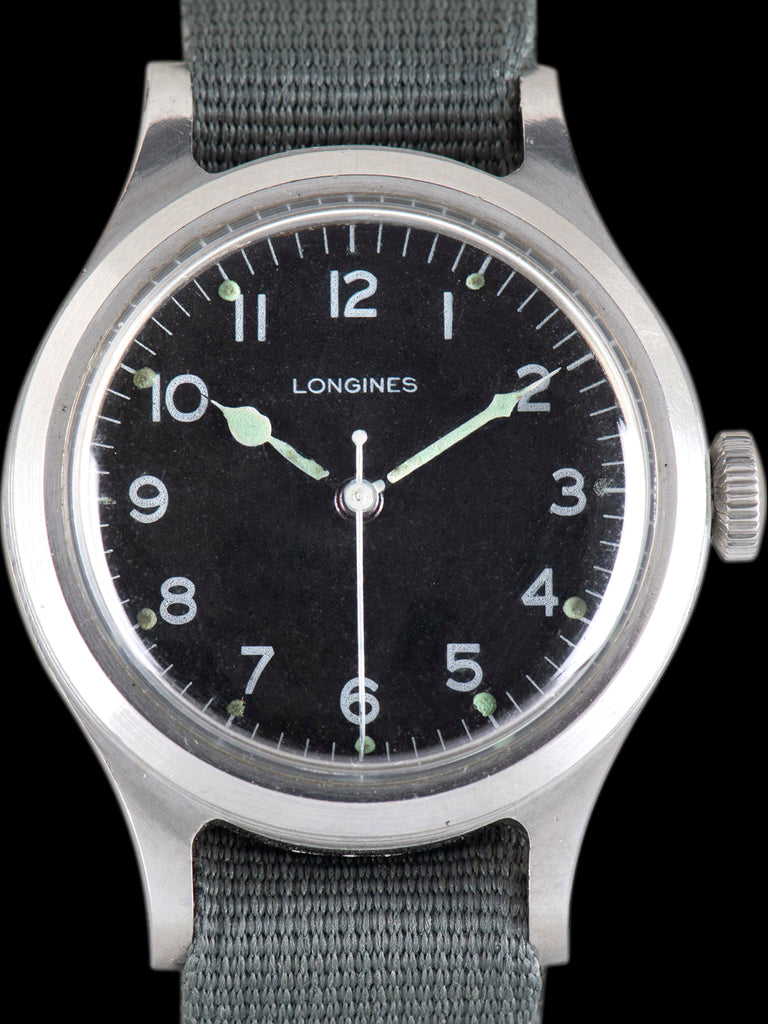 1956 Longines R.A.F. Military Pilot's Watch (Ref. 6B/159) Black Dial W/ Extract From The Archive