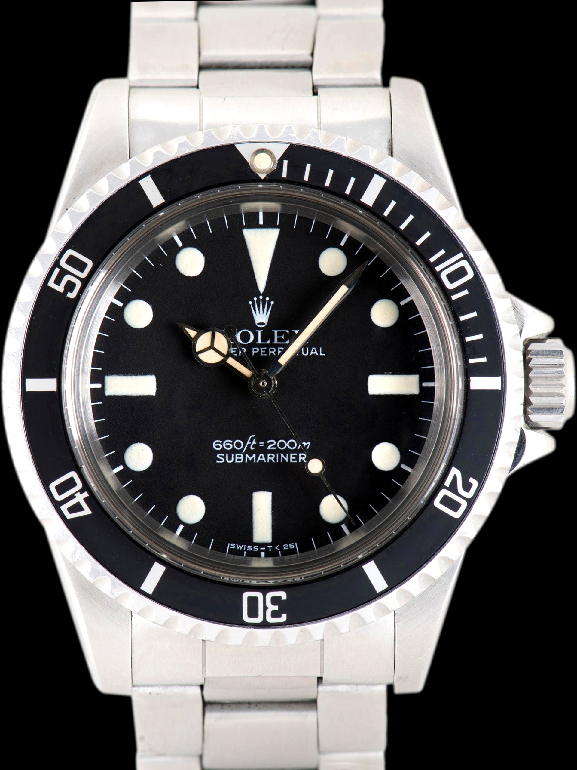 1978 Rolex Submariner (Ref. 5513) Mk. I MAXI W/ Rolex Service Center Card