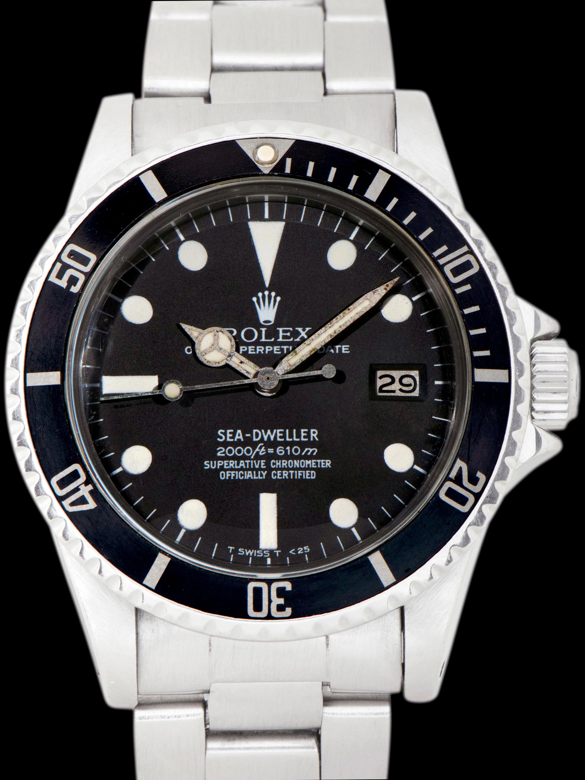 1978 Rolex Great White Sea-Dweller (Ref. 1665) "Rail" Dial W/ RSC Card & Service Records