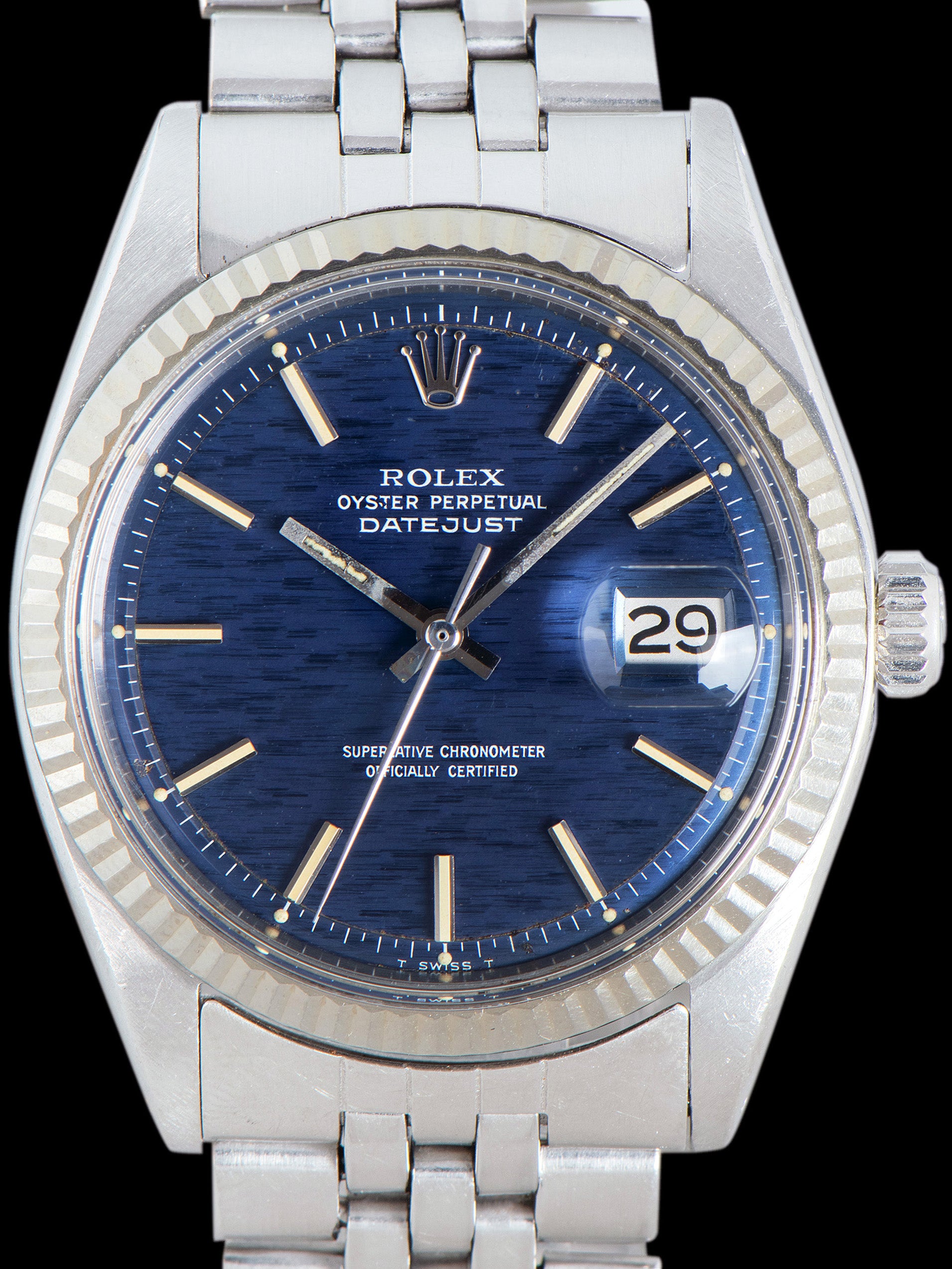 1970 Rolex Datejust (Ref. 1601) Blue Mosaic Dial