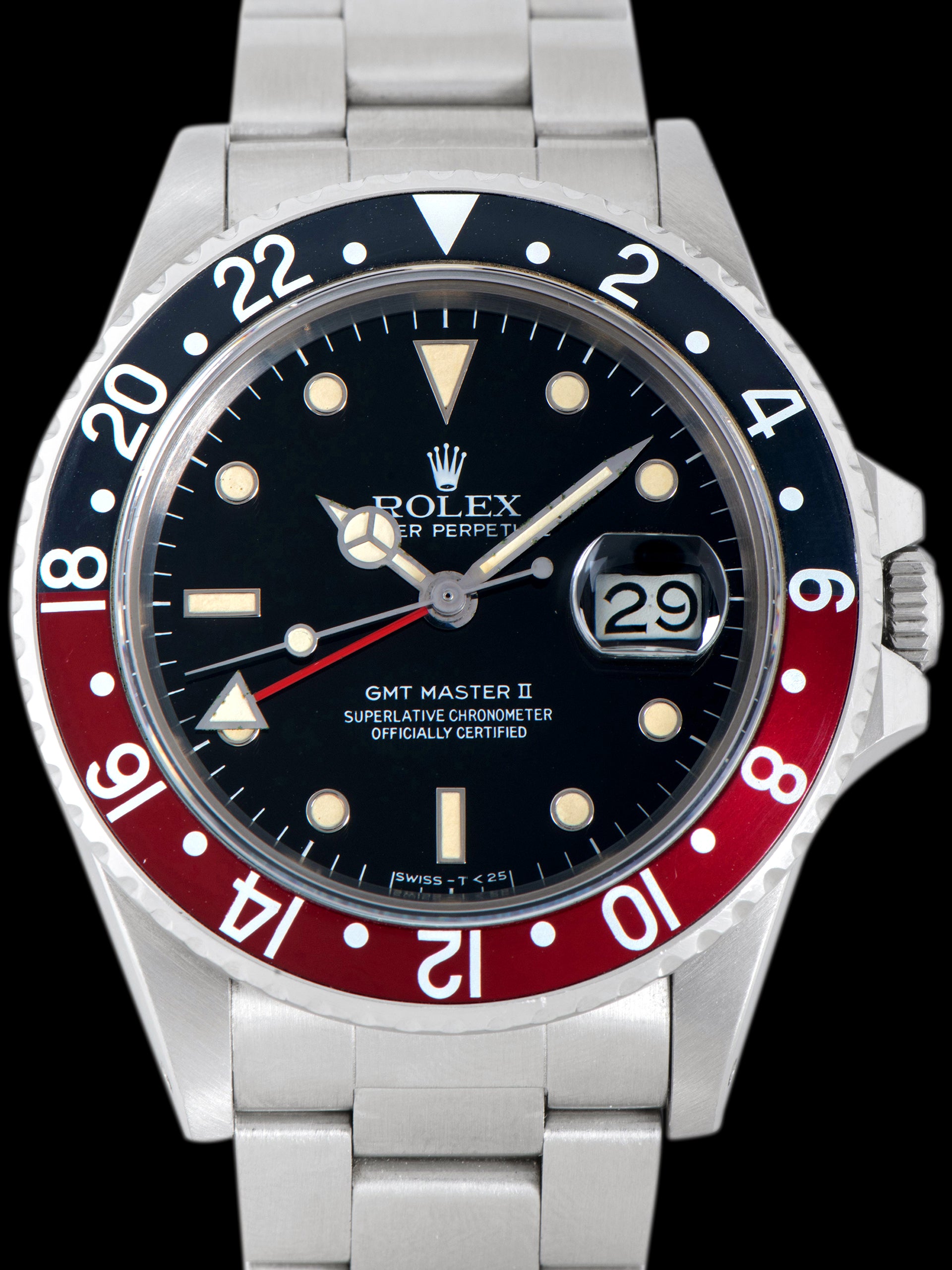 1984 Rolex GMT-Master II "Fat Lady" (Ref. 16760) Spider "No Date" Dial W/ Rolex Guarantee Paper