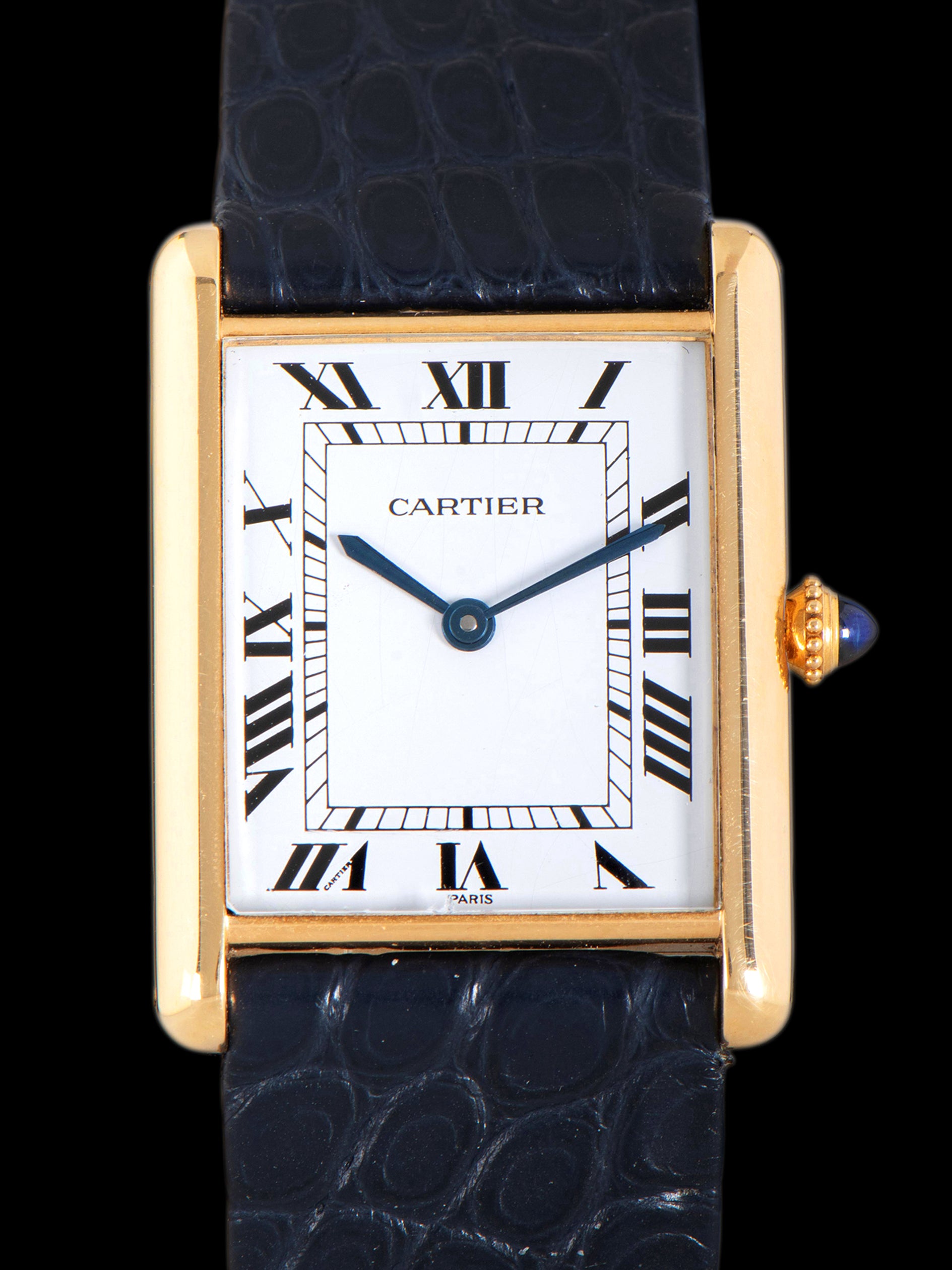 1970s Cartier Paris Tank Automatique 18K YG (Ref. 17011) "Jumbo"