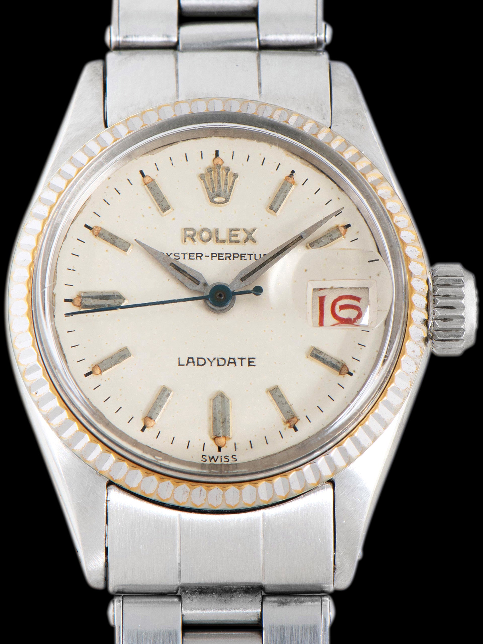 1960 Rolex Ladydate (Ref. 6517) Silver Dial W/ Red Date Wheel