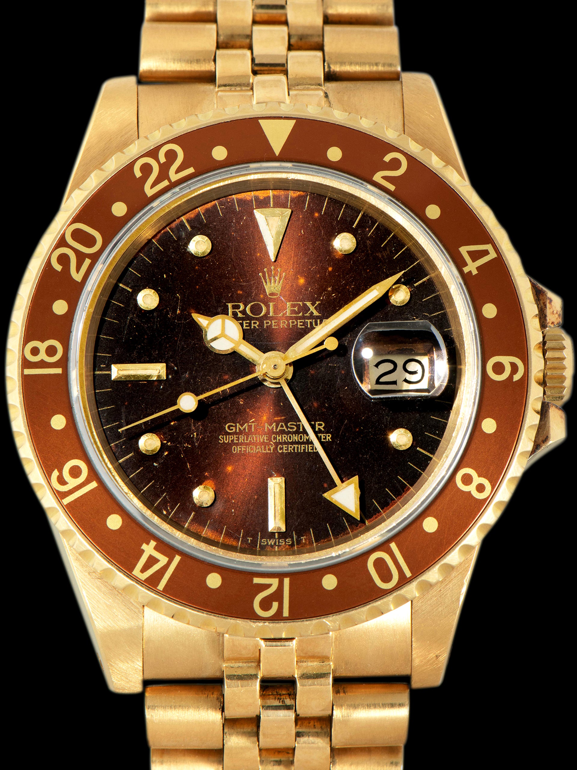 *Unpolished* 1981 Rolex GMT-Master (Ref. 16758) 18K YG