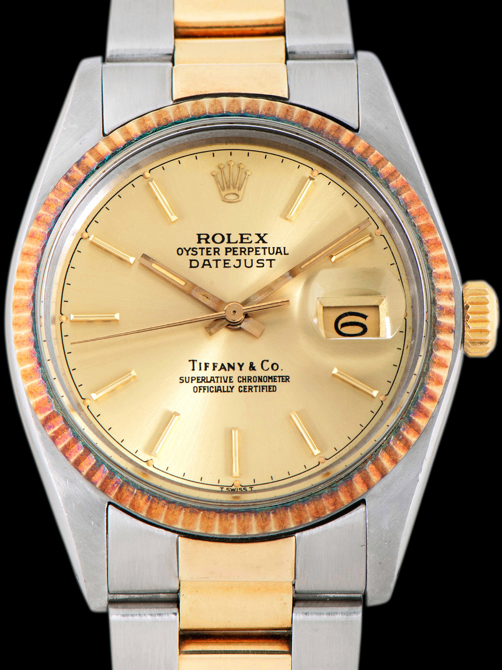 1978 Rolex Two-Tone Datejust (Ref. 16013) Champagne "Tiffany & Co." Dial