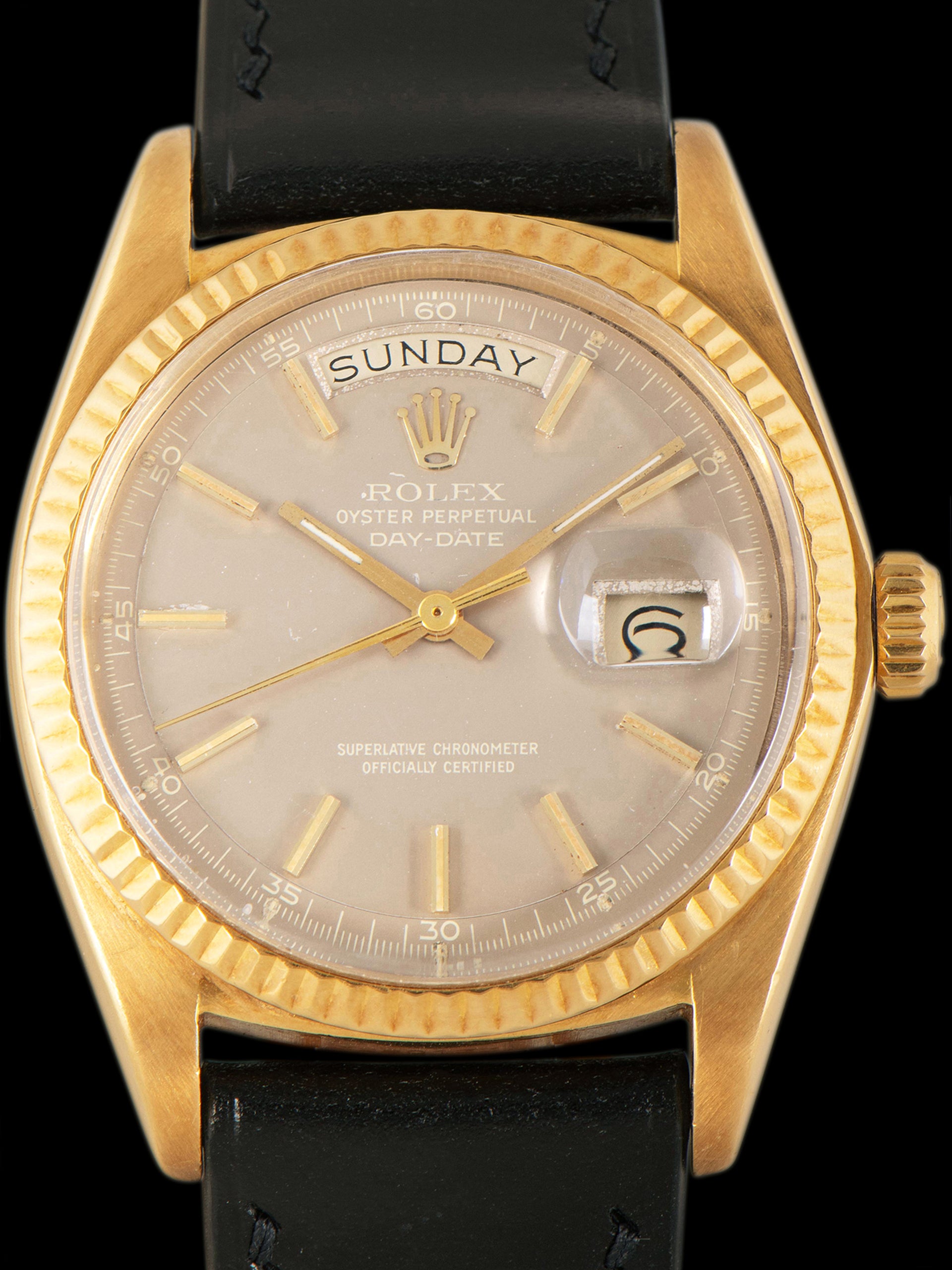 1973 Rolex Day-Date 18K YG (Ref. 1803) Havana "Ghost" Minute Track Dial