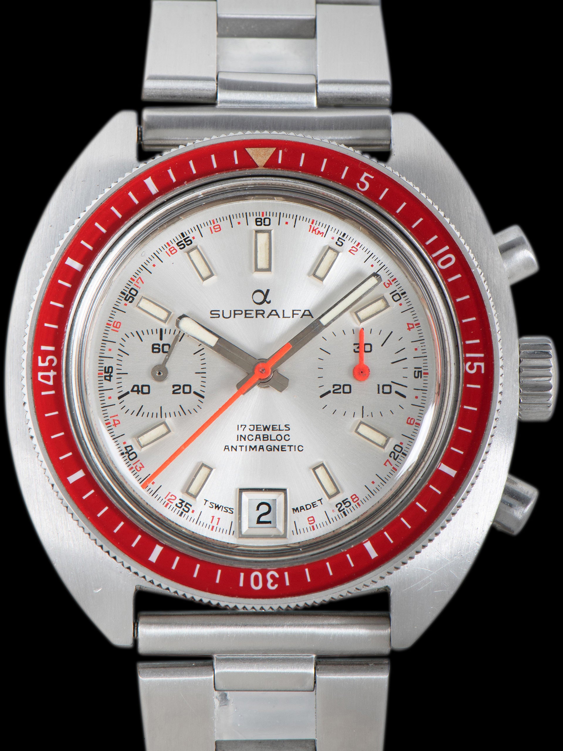 1970s Superalfa Chronograph 'Valjoux Cal. 7734'