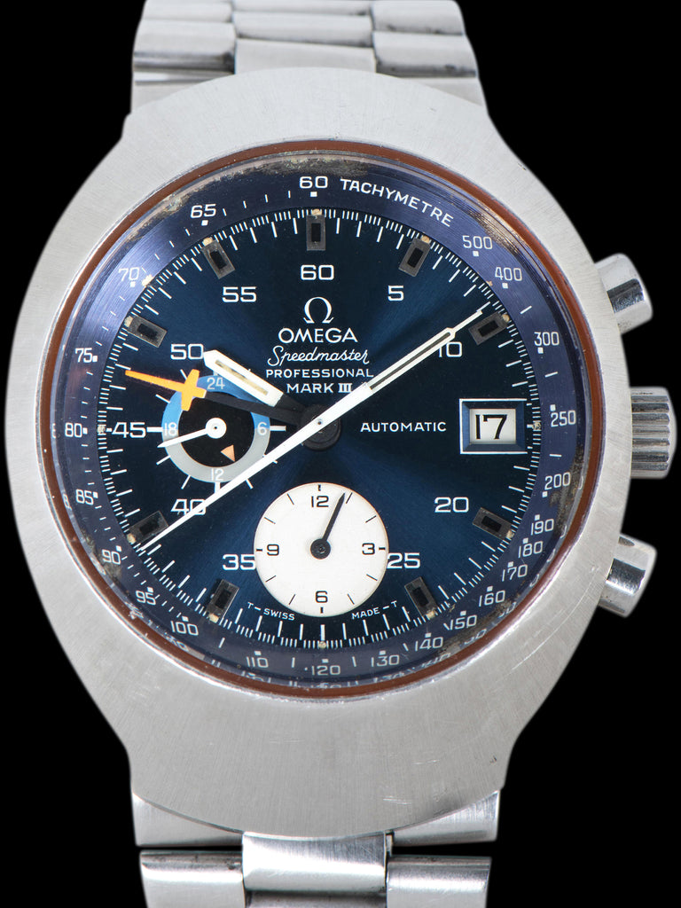 Omega speedmaster automatic blue dial best sale