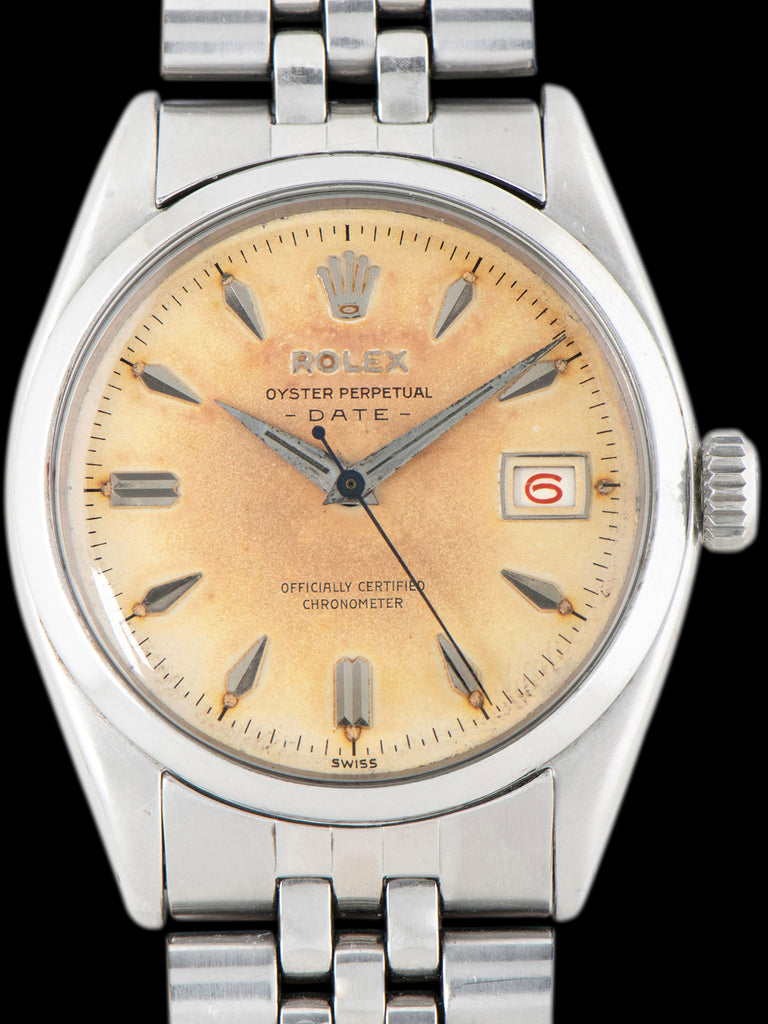 Tropical 1956 Rolex Oyster Perpetual Date (Ref. 6534) "OCC" Dial W/ Roulette Date Wheel