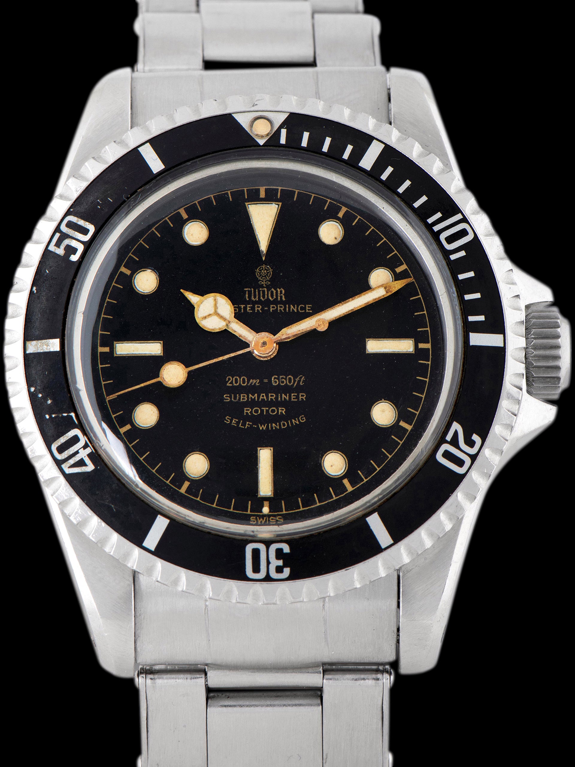 *Unpolished* 1961 Tudor Submariner (Ref. 7928) Gilt Chapter Ring "Exclamation" Dial W/ PCG