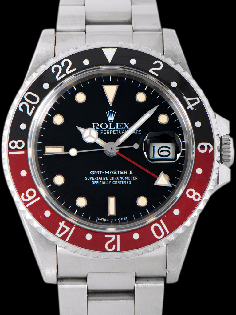 *Unpolished* 1986 Rolex GMT-Master II (Ref. 16760) "Fat Lady" W/ Box