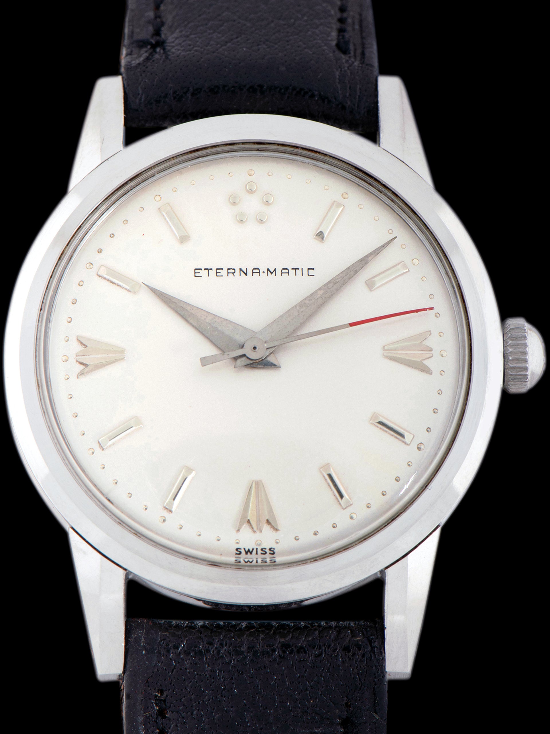 *Unpolished* 1950s Eterna-Matic Automatic Dress Watch 'Cal. 1412U' W/ Original Tags