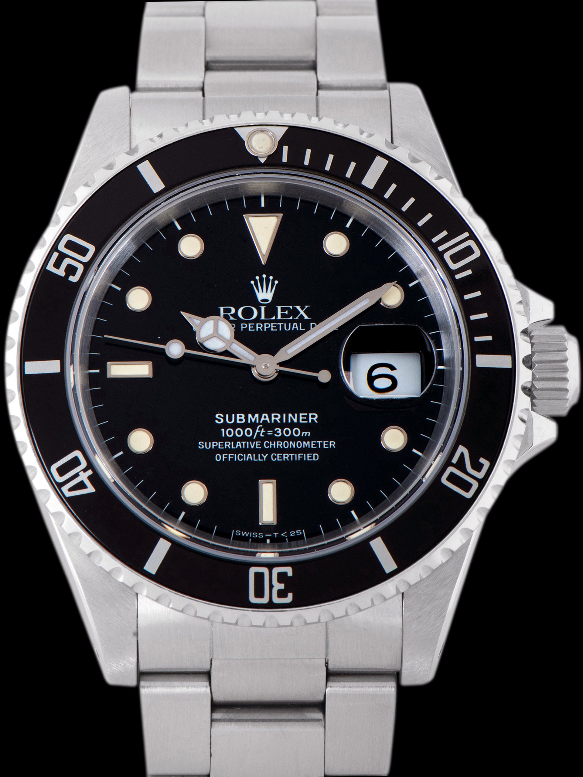 1989 Rolex Submariner (Ref. 16610) W/ Box, Accessories, and RSC Papers