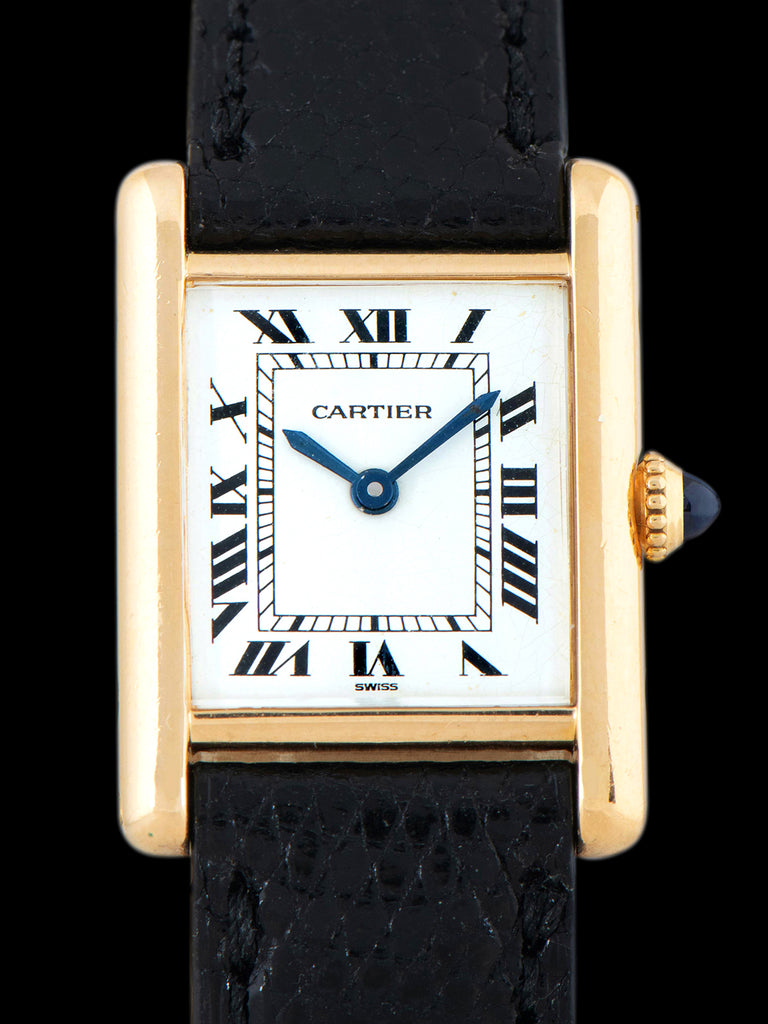 1980s Cartier Ladies Tank LC 18K YG (Ref. 78087)