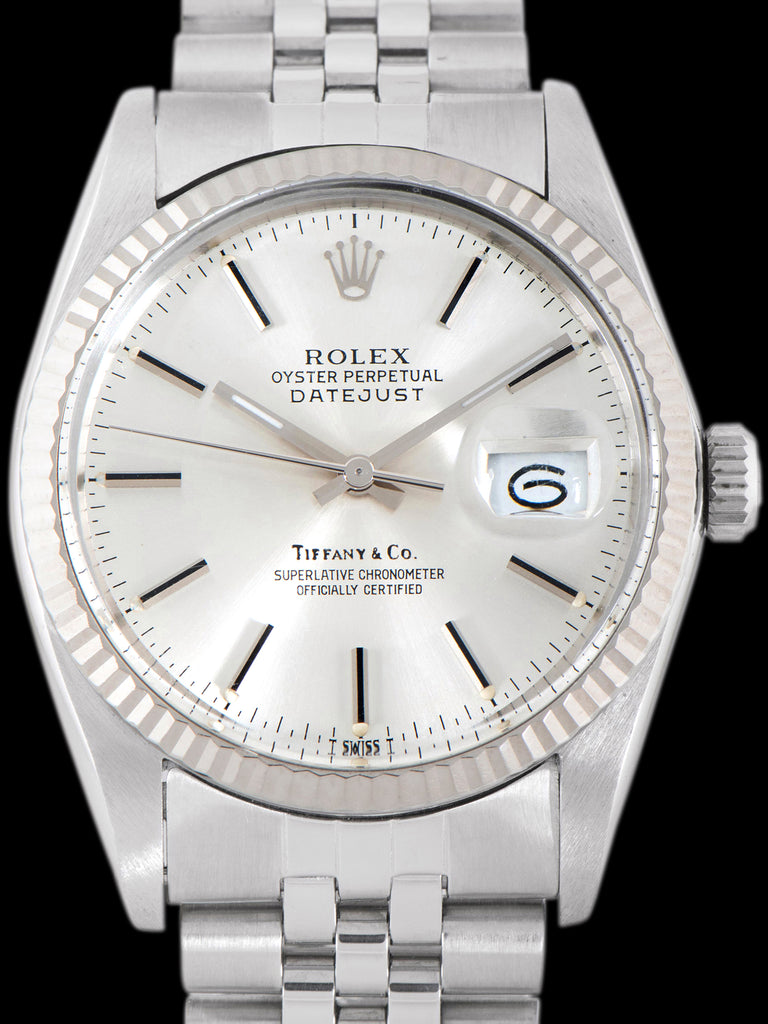 1984 Rolex Datejust (Ref. 16014) Silver "Tiffany & Co." Dial