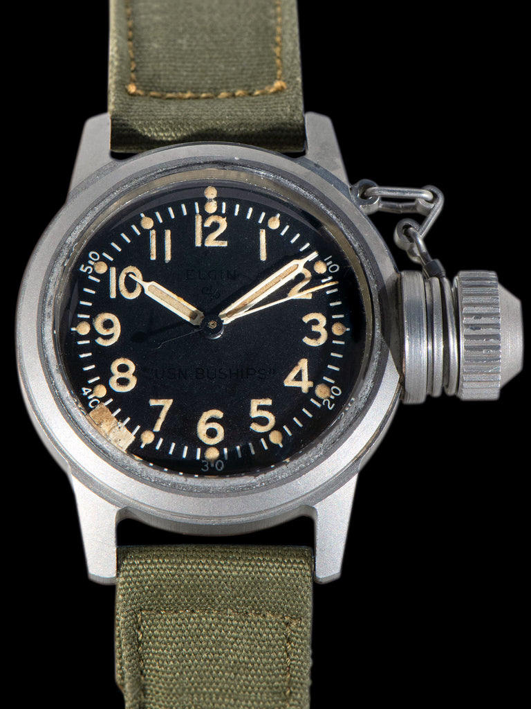 1940s Elgin USN BUSHIPS "Canteen" Watch WWII