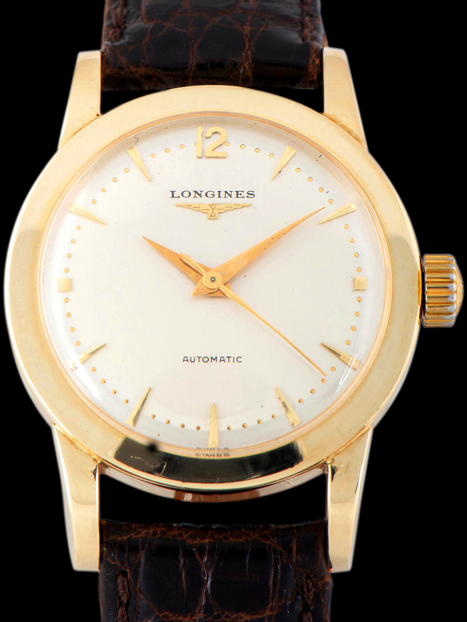 1952 Longines Automatic Dress Watch 14K YG (Ref. 1337) "Christmas Special"