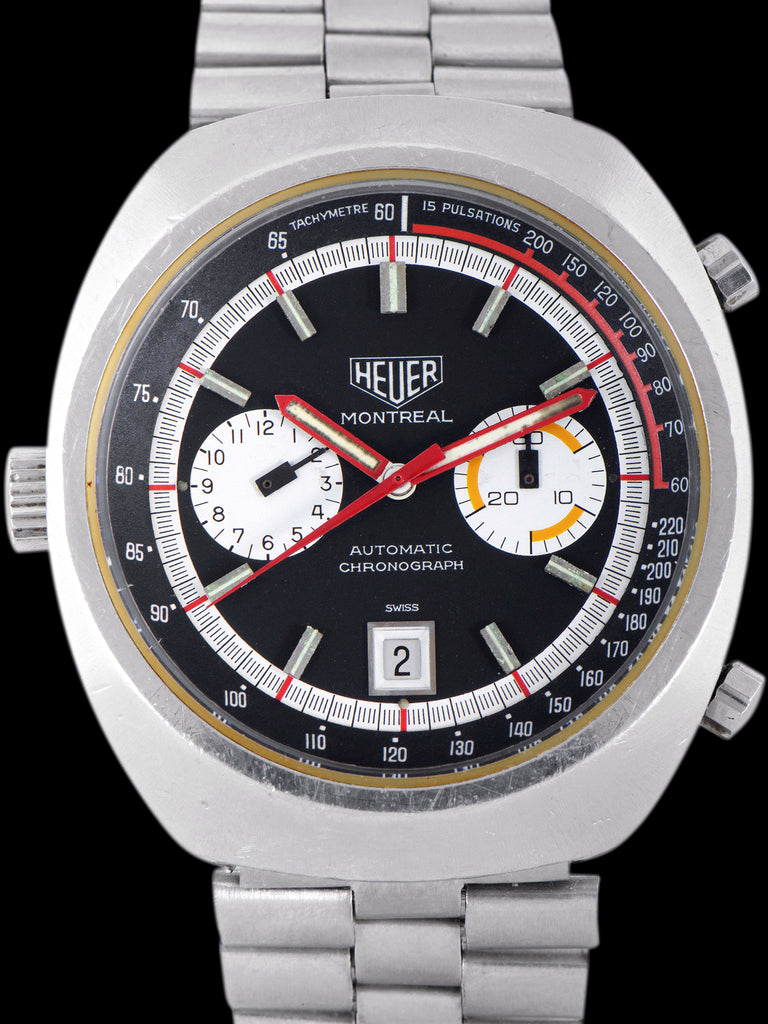 1970s Heuer Montreal (Ref. 110.503) Black Dial 'Cal. 12'