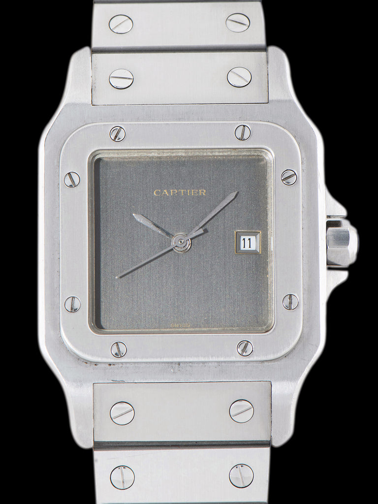 1980s Cartier Santos Carrée (Ref. 2960) Grey "Ghost" Dial W/ Box & Papers