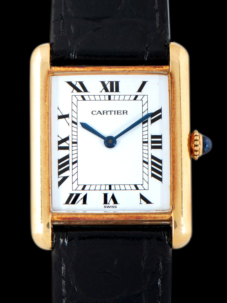 *Unpolished* 1980s Cartier Tank LC 18K YG (Ref. 78086)