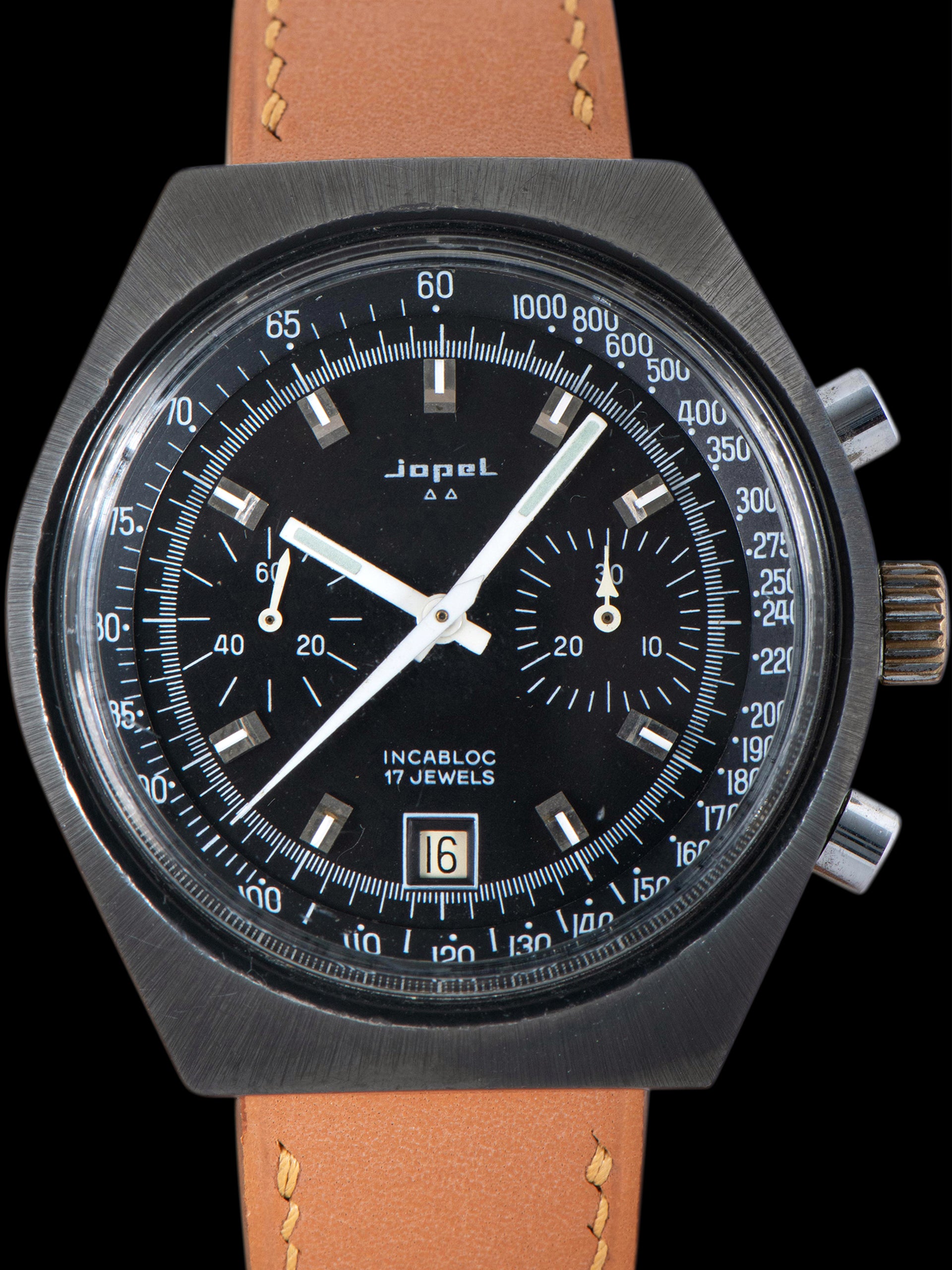 1970s Jopel Chronograph Date 'Valjoux Cal. 7734'