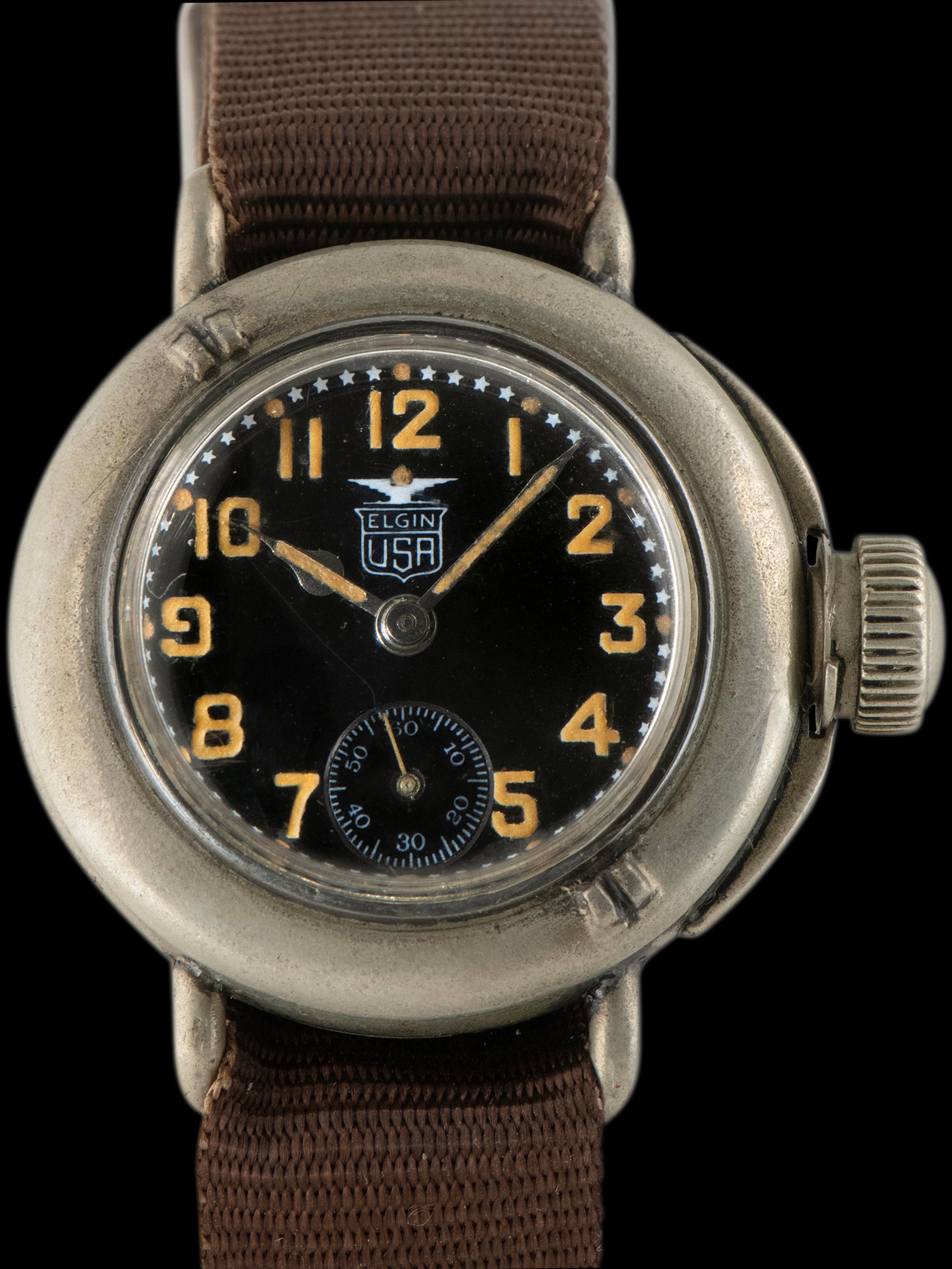 1920s Elgin "Depollier" Military Waterproof Watch