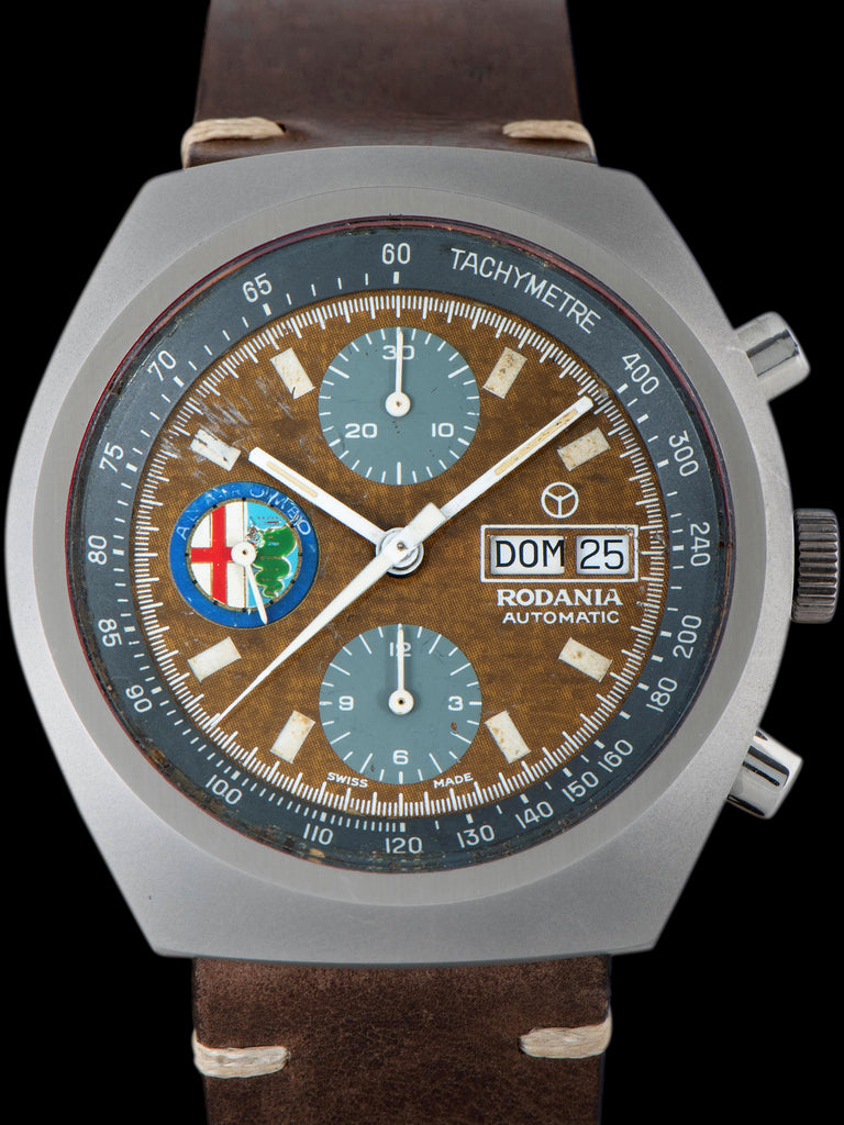 *Unpolished* 1980s Rodania For Alfa Romeo Chronograph (Ref. 3174.20)