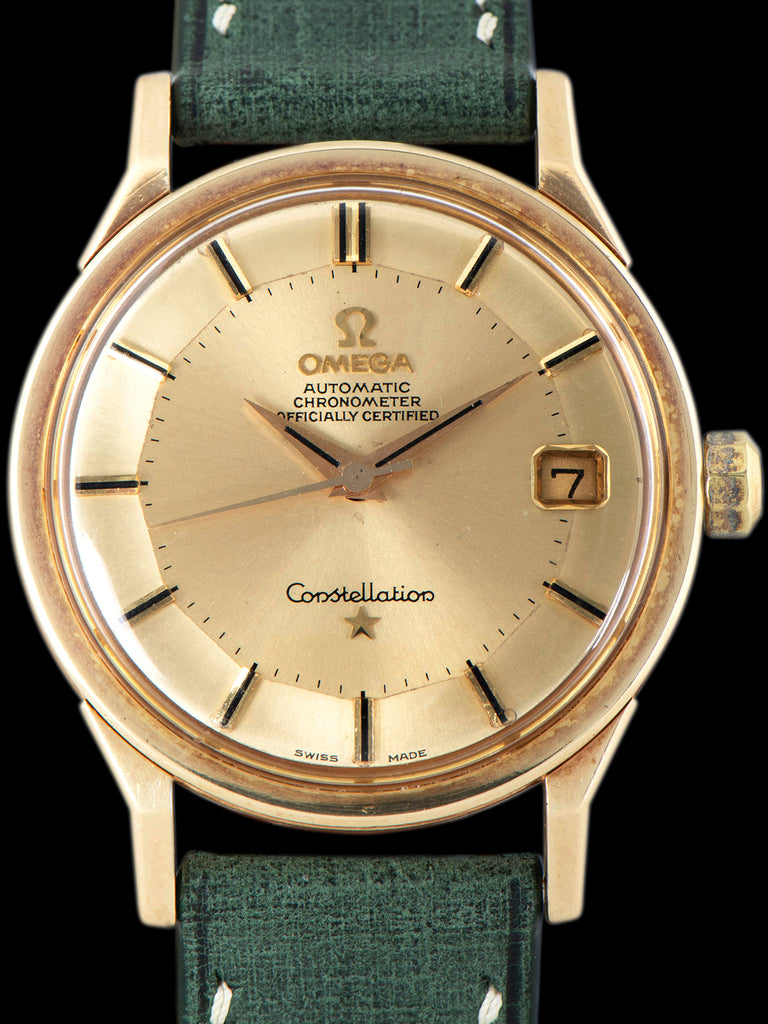 1966 Omega Constellation 14K YG (Ref. 168005/6) Gold "Pie-Pan" Dial