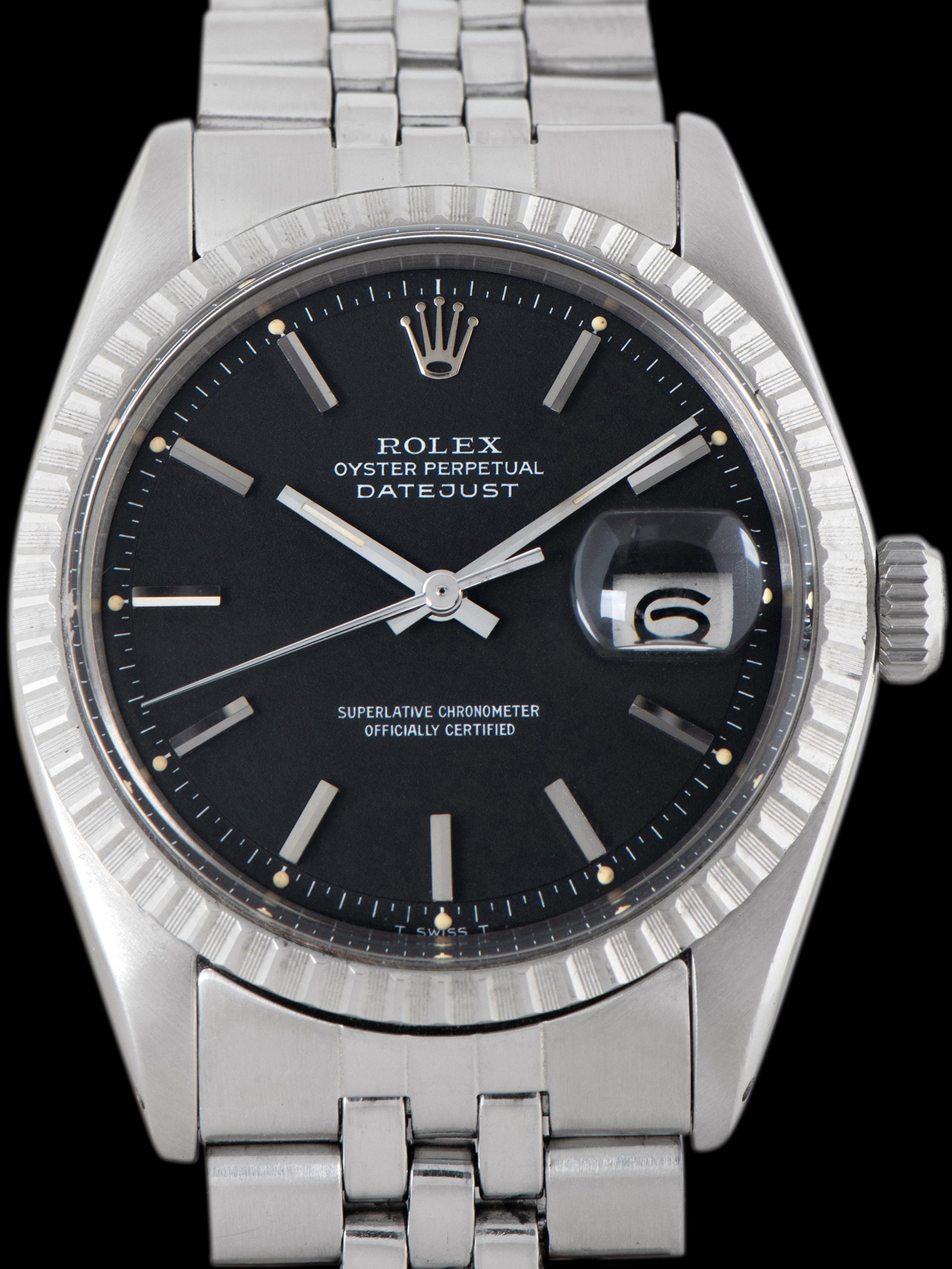 1975 Rolex Datejust (Ref. 1603) Matte Black Dial W/ Box & Papers