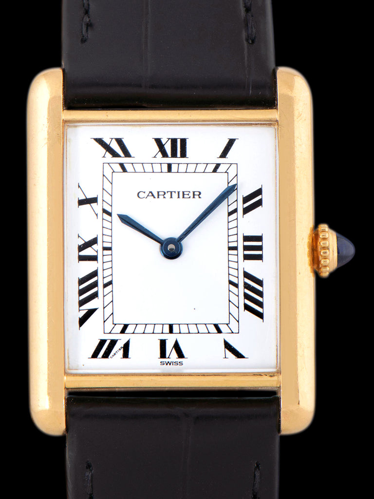 1980s Cartier Tank LC (Ref. 78086) 18K YG W/ Recent Cartier Service
