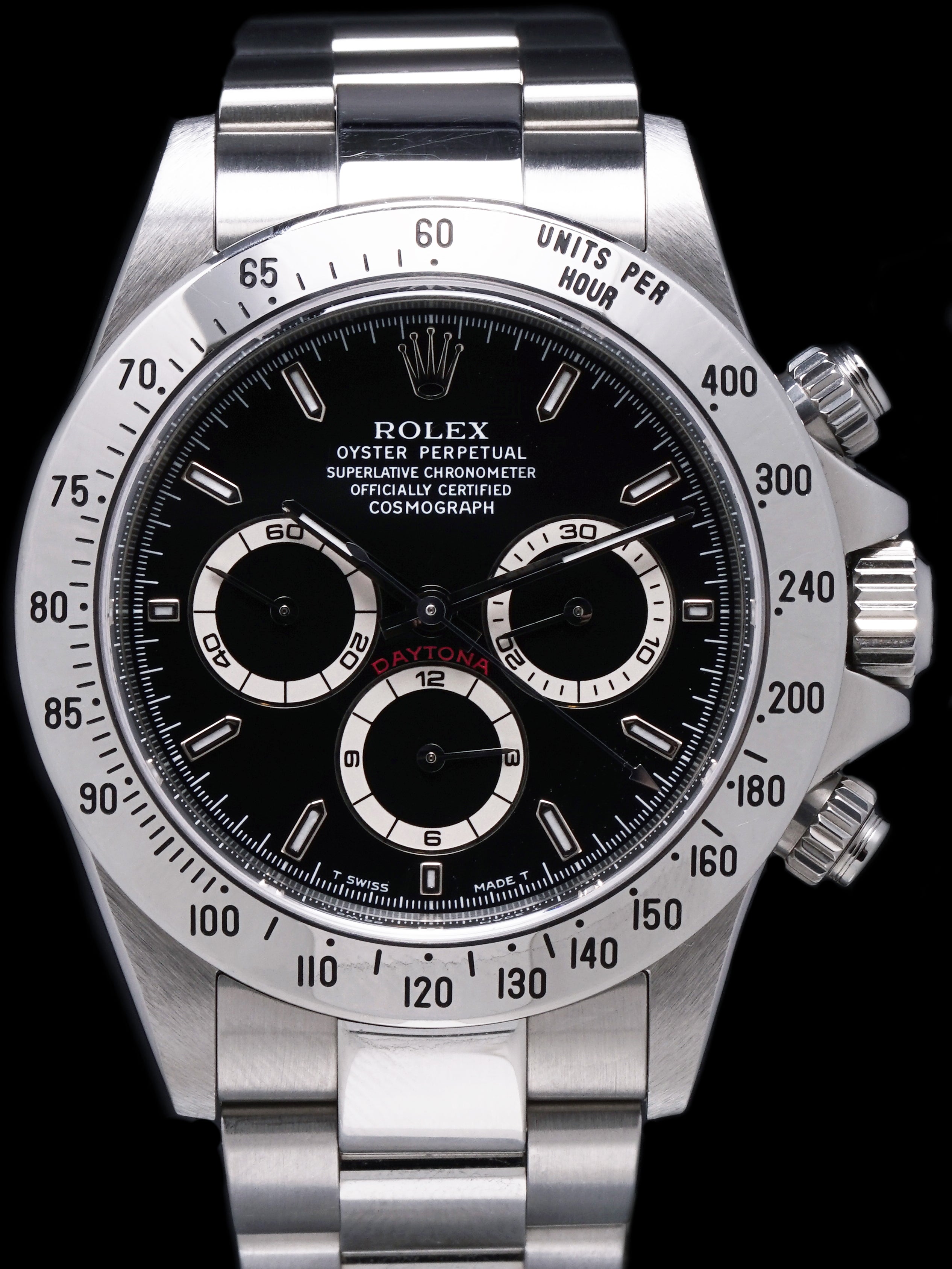 *Unpolished* 1998 Rolex Daytona (Ref. 16520) Black Mk. IV "Tritinova" Dial W/ Guarantee Paper