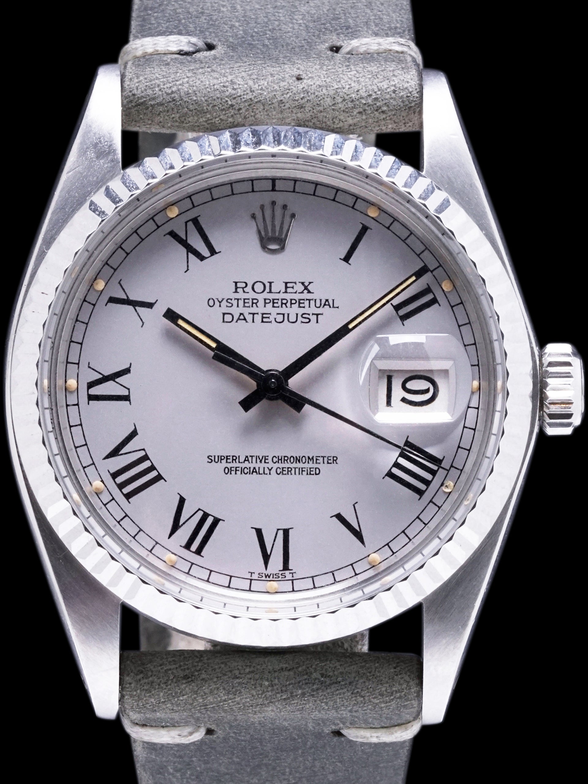 1985 Rolex Datejust (Ref. 16014) Grey "Buckley Dial"