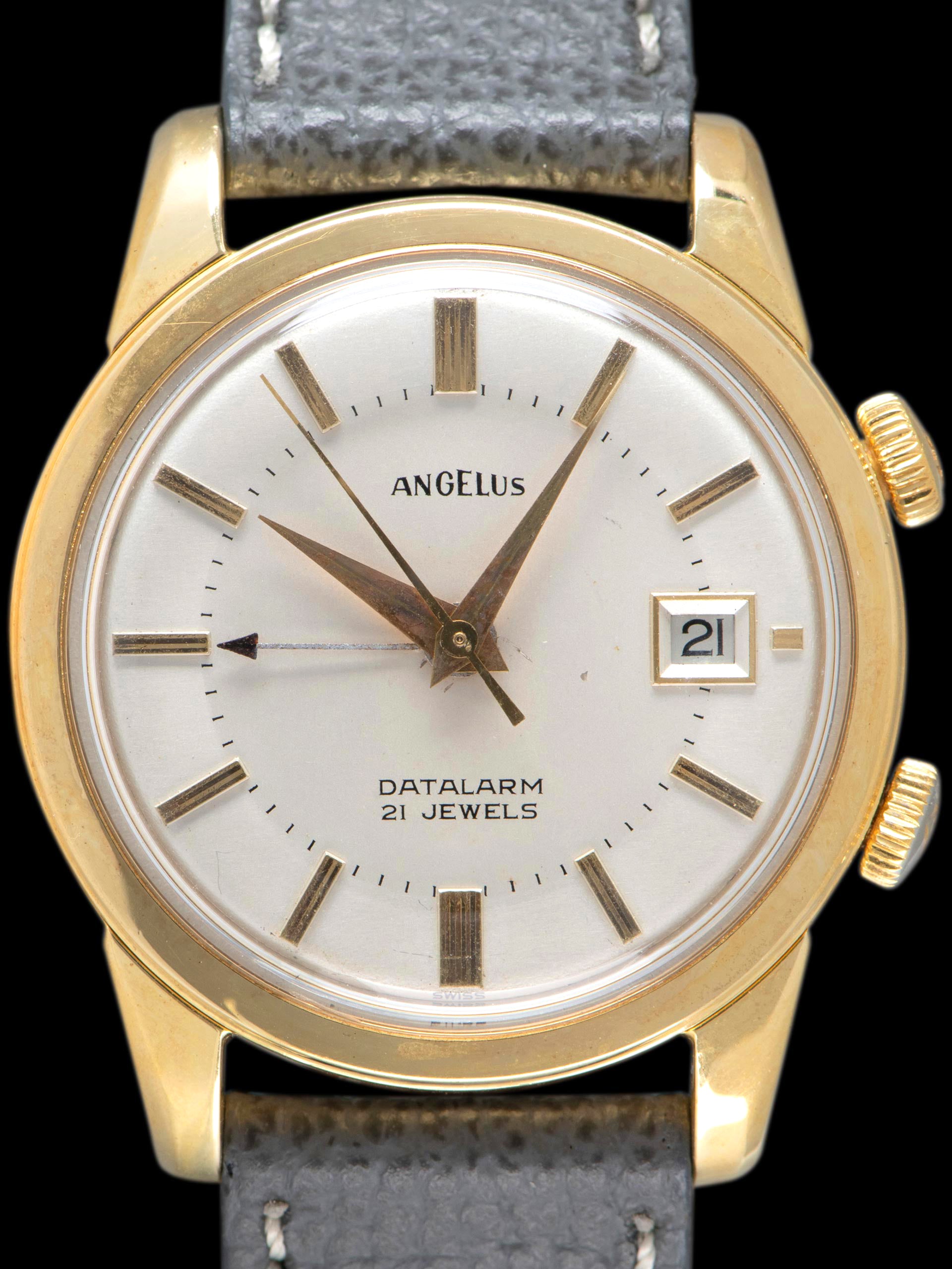 1960s Angelus Alarm (Ref. 10/118) "Gold Plated"