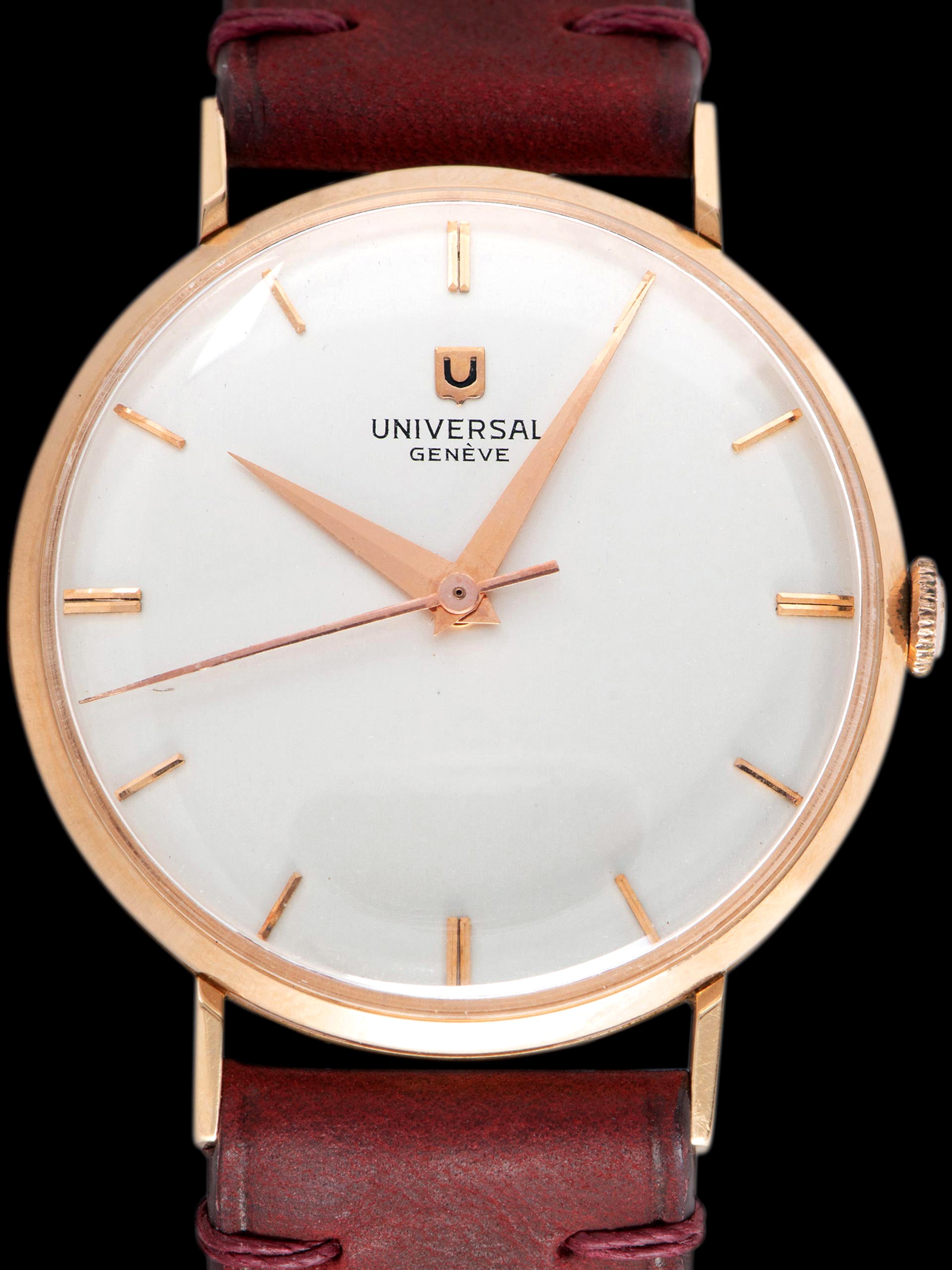 1950s Universal Geneve Calatrava (Ref. 111201 1) 18K Rose Gold