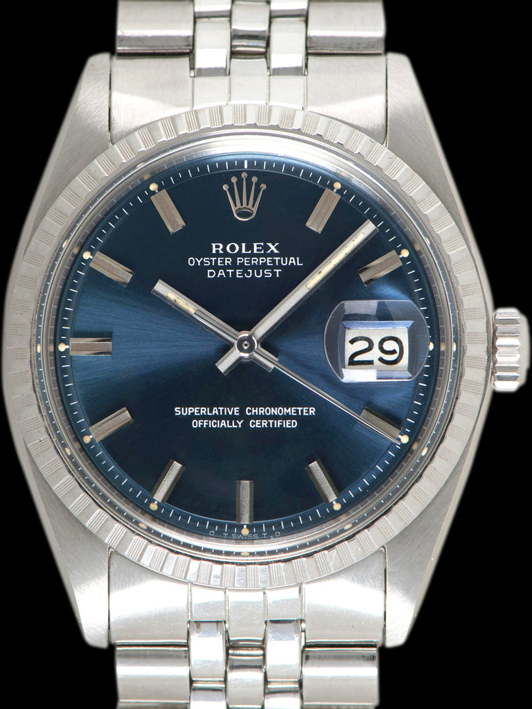 1972 Rolex Datejust (Ref. 1603) "Wide Boy" Blue Sigma Dial