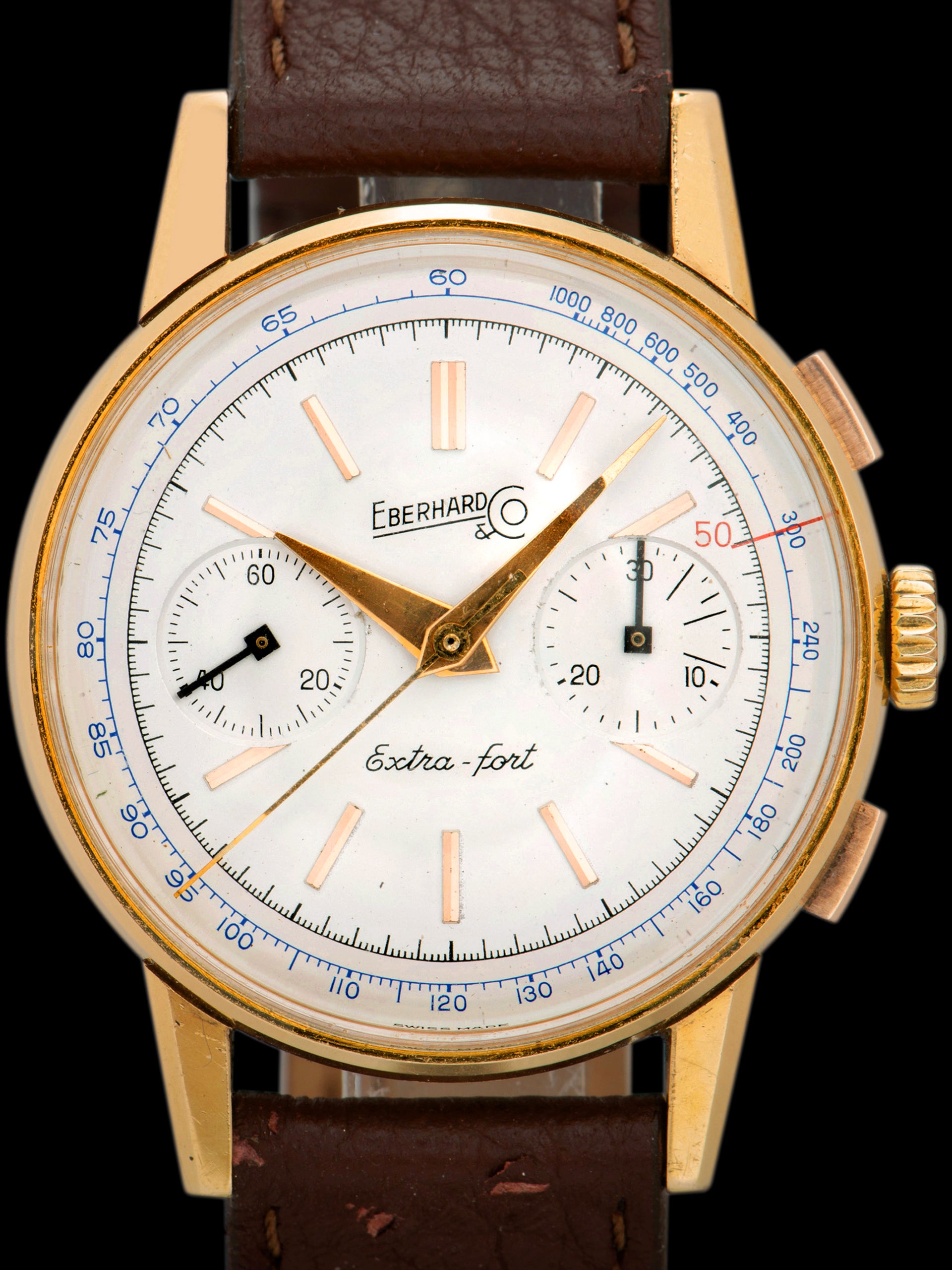 1950s Eberhard Extra-Fort Chronograph (Ref. 14801) 18K YG