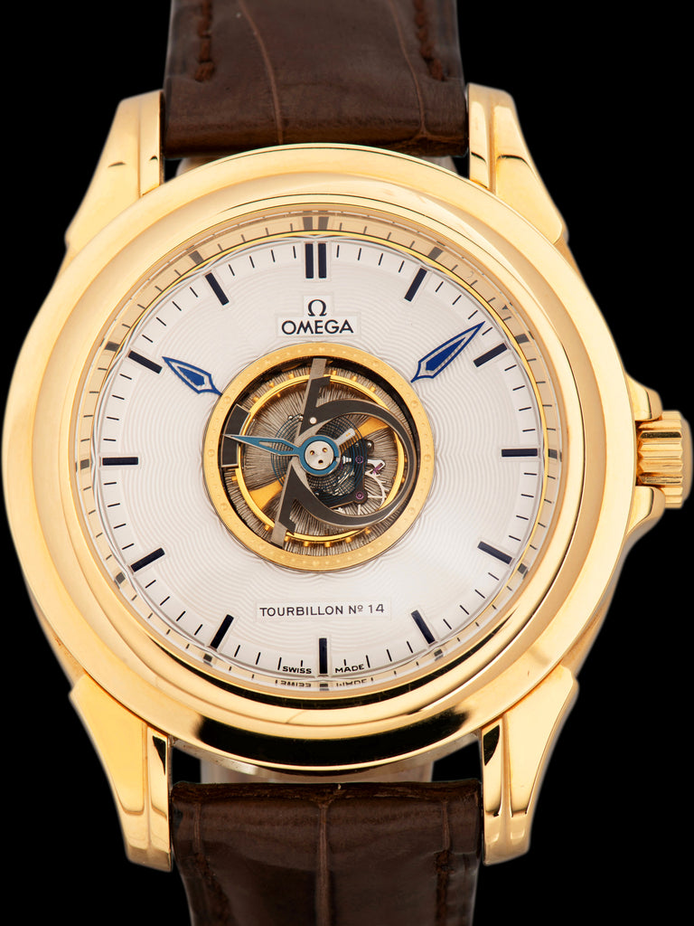 2004 Omega De Ville Central Tourbillon (Ref. 5913.30.32) 18K YG W/ Winding Box & Papers